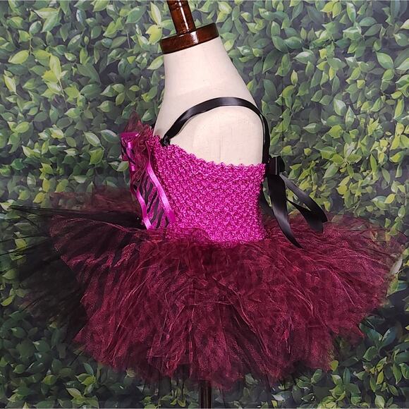 BLACK FRIDAY SALE Toddler Animal Print Tutu Dress & Hair Clip Sz.12 Mo. - 2T NWT - Picture 5 of 16